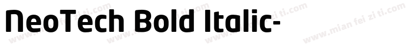 NeoTech Bold Italic字体转换
